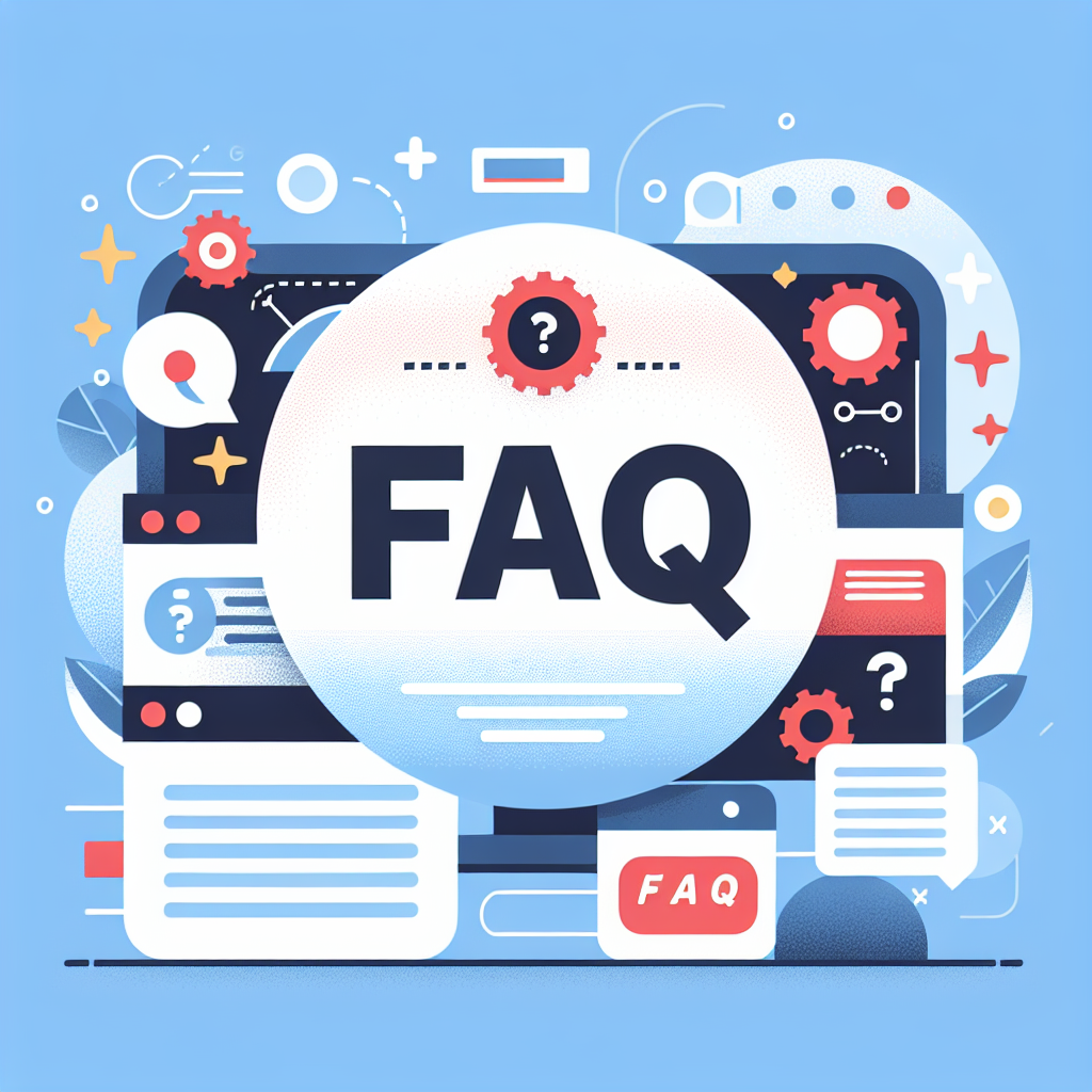 AI-generated image as minimalist vector art with a modern flat aesthetic for the post titled: "FAQ:".