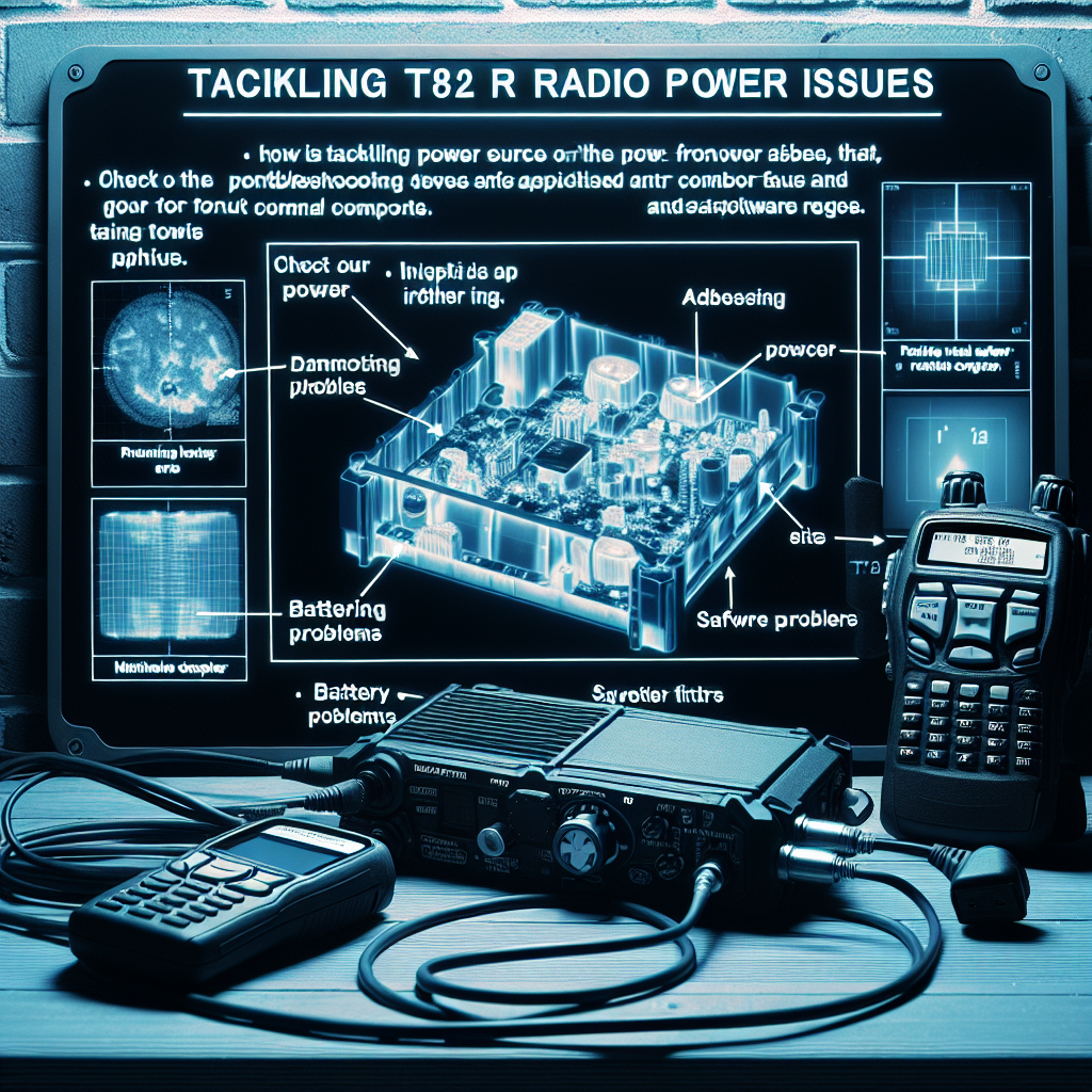 T8L radio power issues troubleshooting and fixing guide illustration.