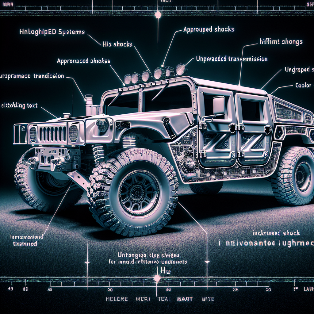 JJRC H1 Hummer remote control car with upgraded performance parts.